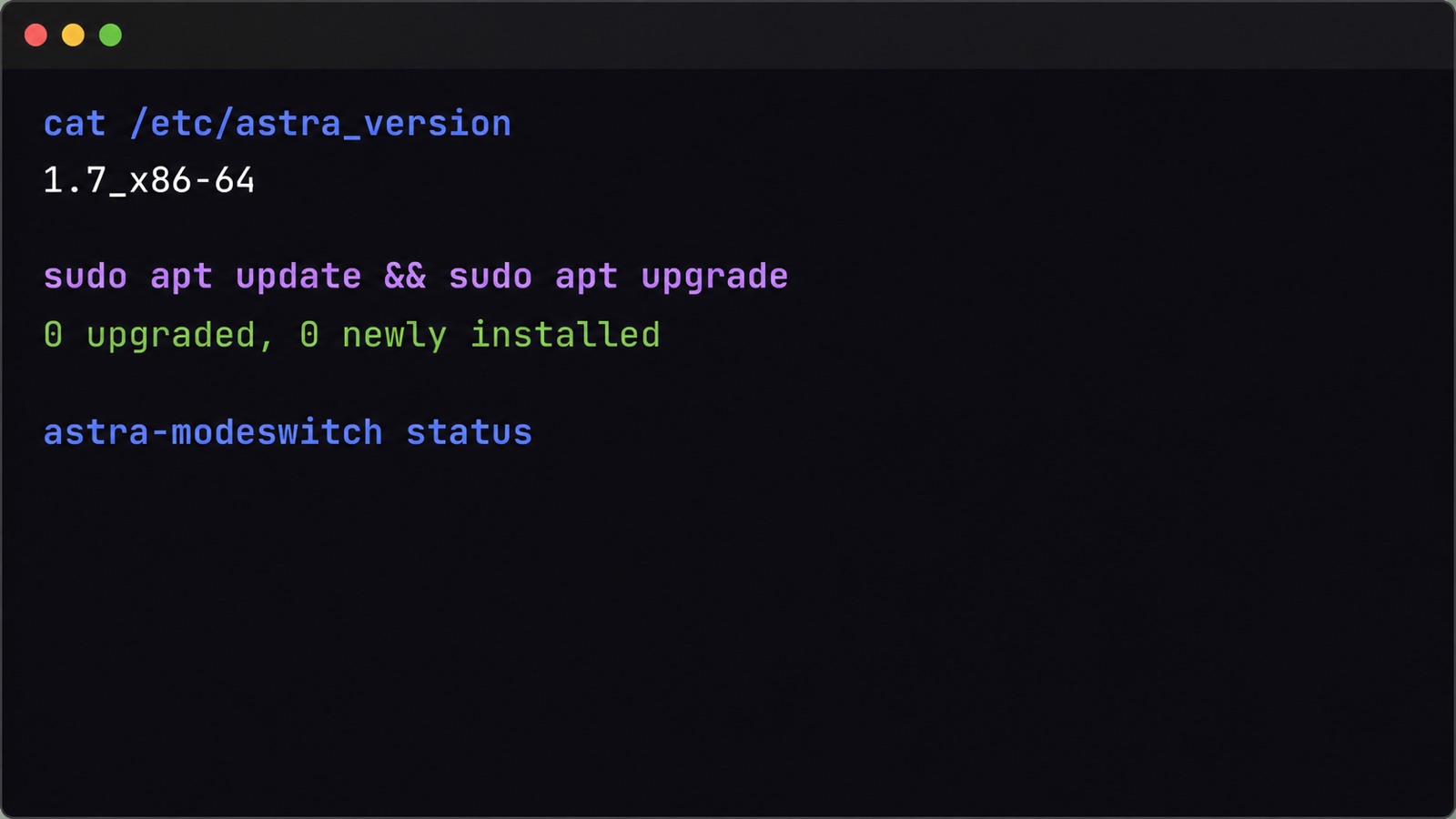 Первые команды после установки Astra Linux